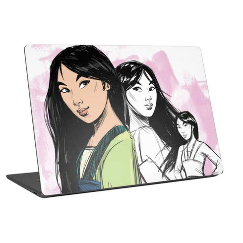 Disney Princess Mulan Sketch Universal Laptop 12in (9.8 x 6.8in) Skin